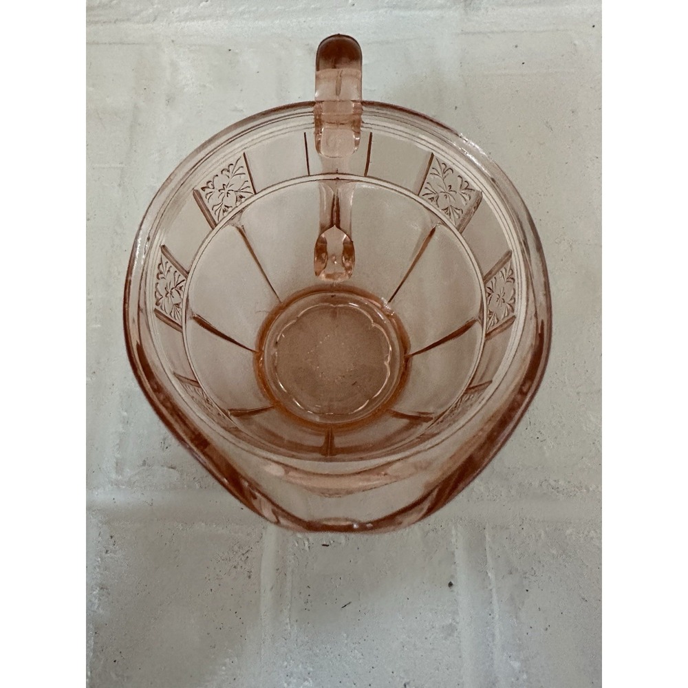 Jeannette Doric Creamer & Sugar Bowl Pink Depression Glass Read - Picture 13 of 16